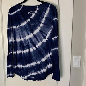 Aeropostale Seriously Soft V-long sleeve shirt Tie Dye